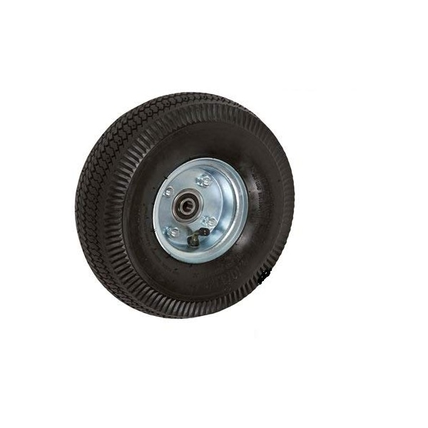 Casterhq 10"x3-1/2", 2-1/4" HUB Length, Offset HUB, Pneumatic Wheel (AIR 3CB-FP410O3 - main